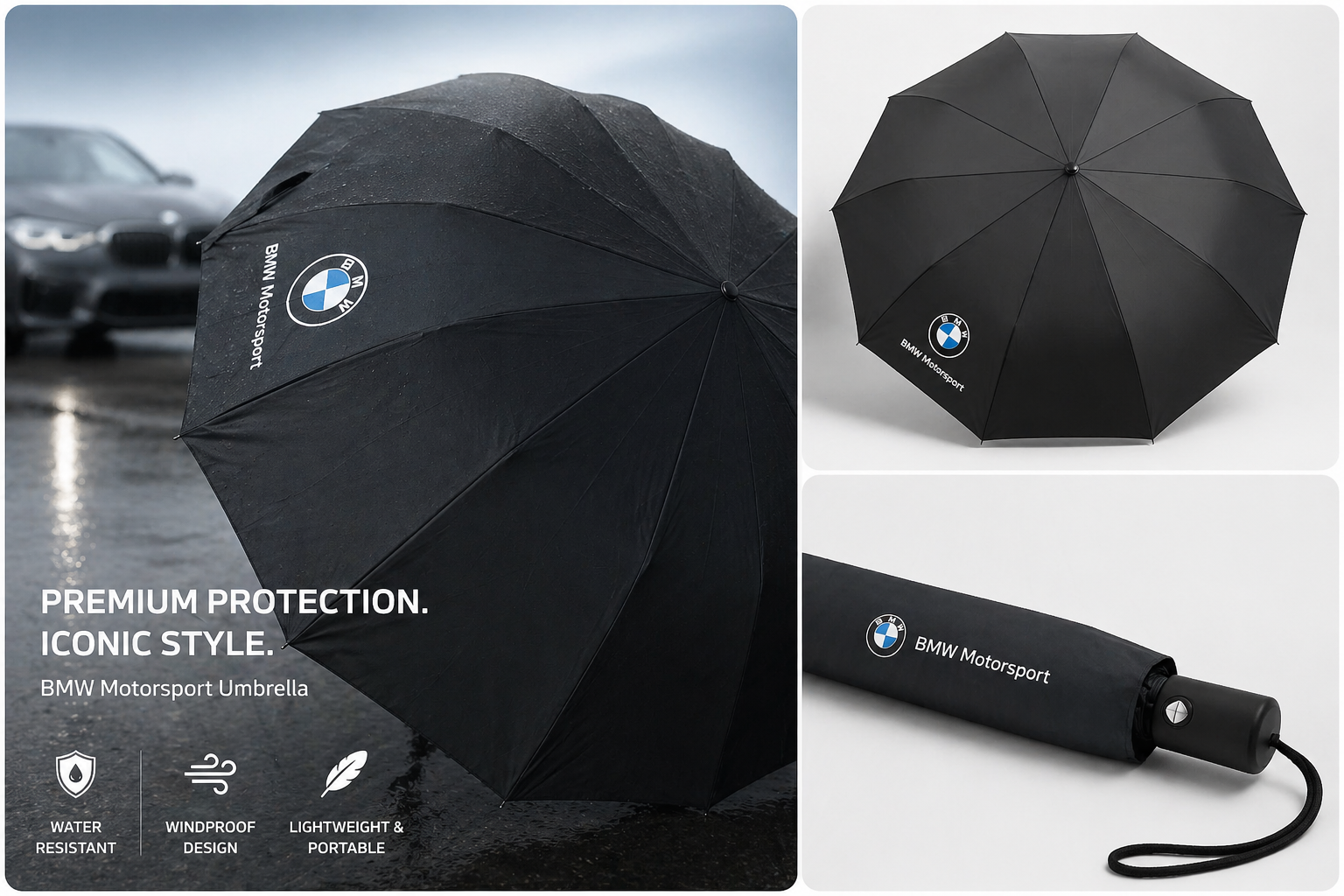 BMW 12 Ribs Umbrella Wind Resistant